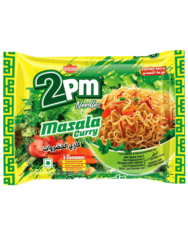 2 PM Masala Curry Veg Noodles (60g x Pack of 5) MRP 100