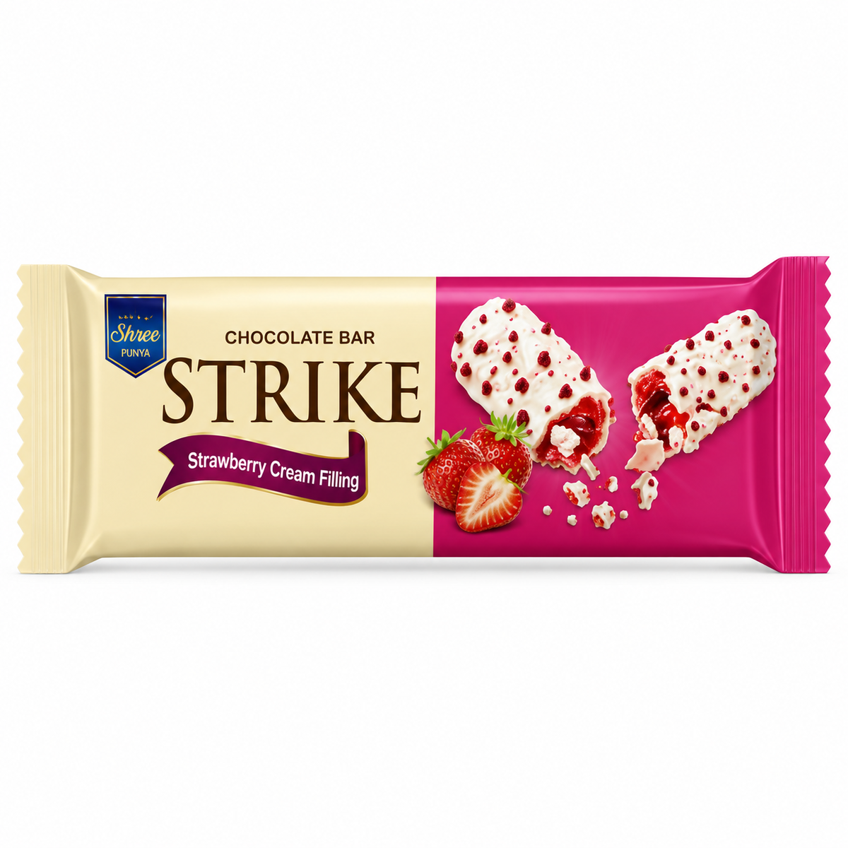 Sizmic Strike Strawberry Flavour Chocolate Bar 13g MRP 25