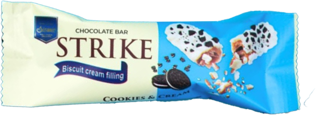 Sizmic Strike Cookies & Cream Flavour Chocolate Bar 13g MRP 25