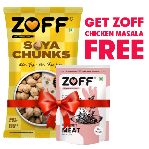 Zoff Soya Chunks 200g MRP 140 (Get Zoff Chicken Masala Free)
