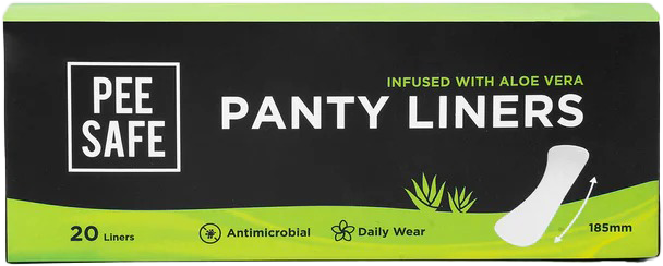 Pee Safe Aloe Vera Panty Liners 185mm MRP 192