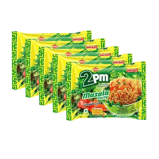 2 PM Masala Curry Veg Noodles (60g x Pack of 5) MRP 100
