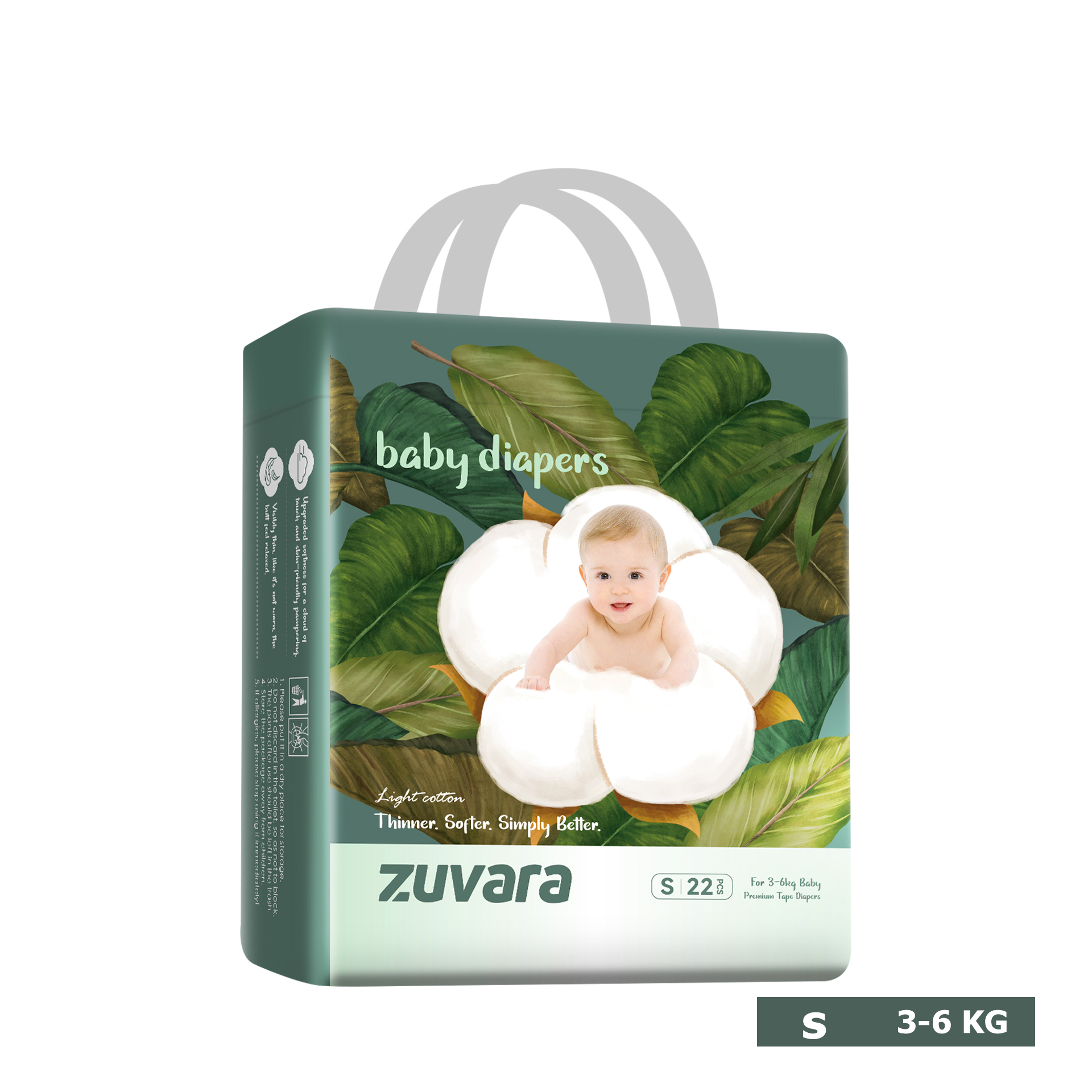 ZUVARA Feather Diaper Taped - NB Size MRP 540