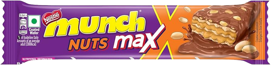 Munch Maxx Nuts Wafer 37g MRP 40