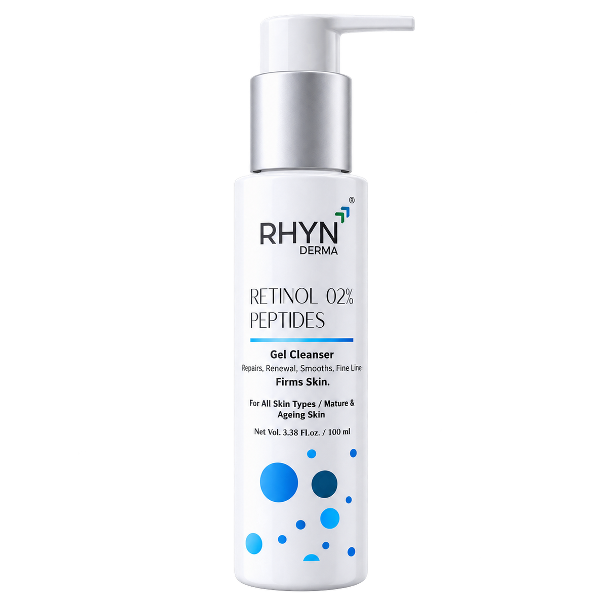 Rhyn Derma Retinol 0.2% + Peptides Gel Cleanser 100ml MRP 699