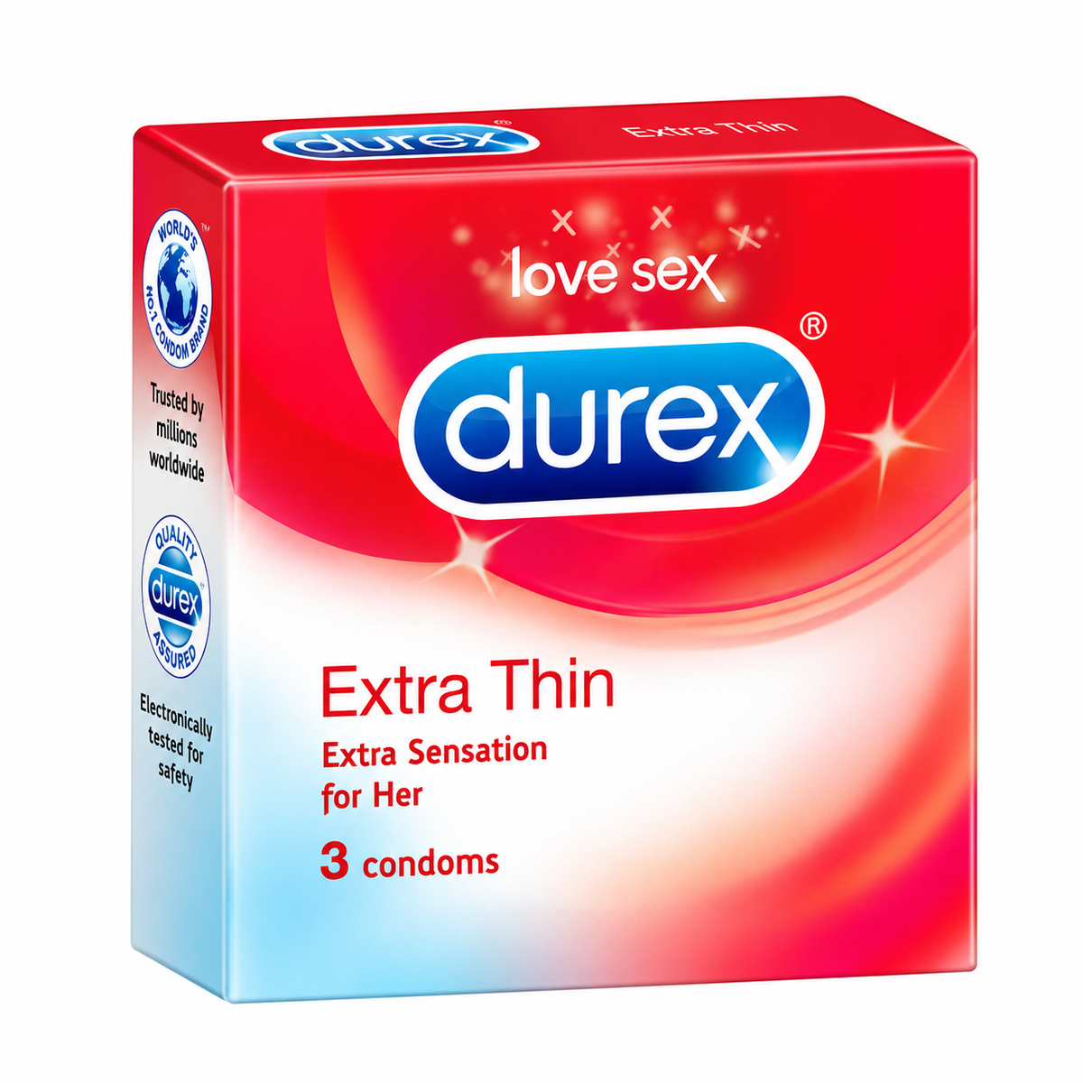 Durex Extra Thin Condoms 3pcs MRP 175