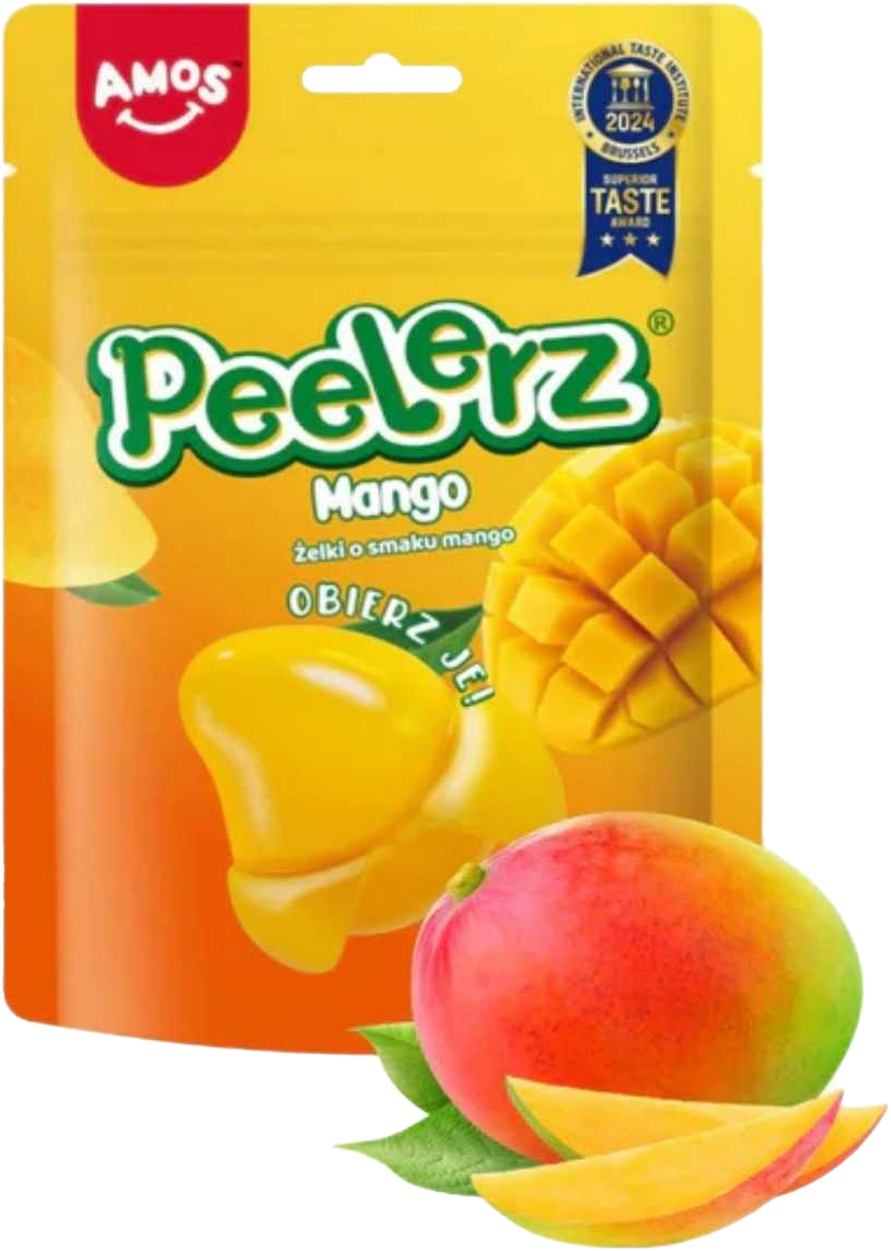 Amos Peelerz Mango Gummy Candies 65g MRP 170