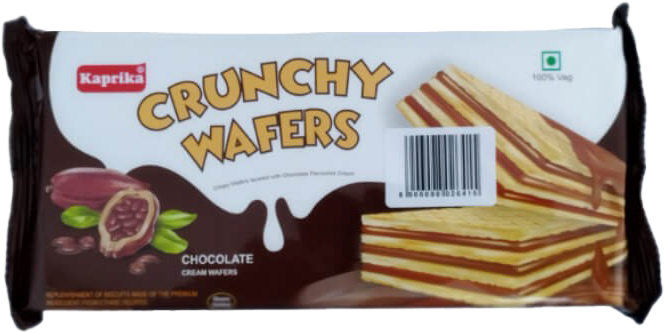Kaprika Crunchy Chocolate Cream Wafers 60g MRP 80