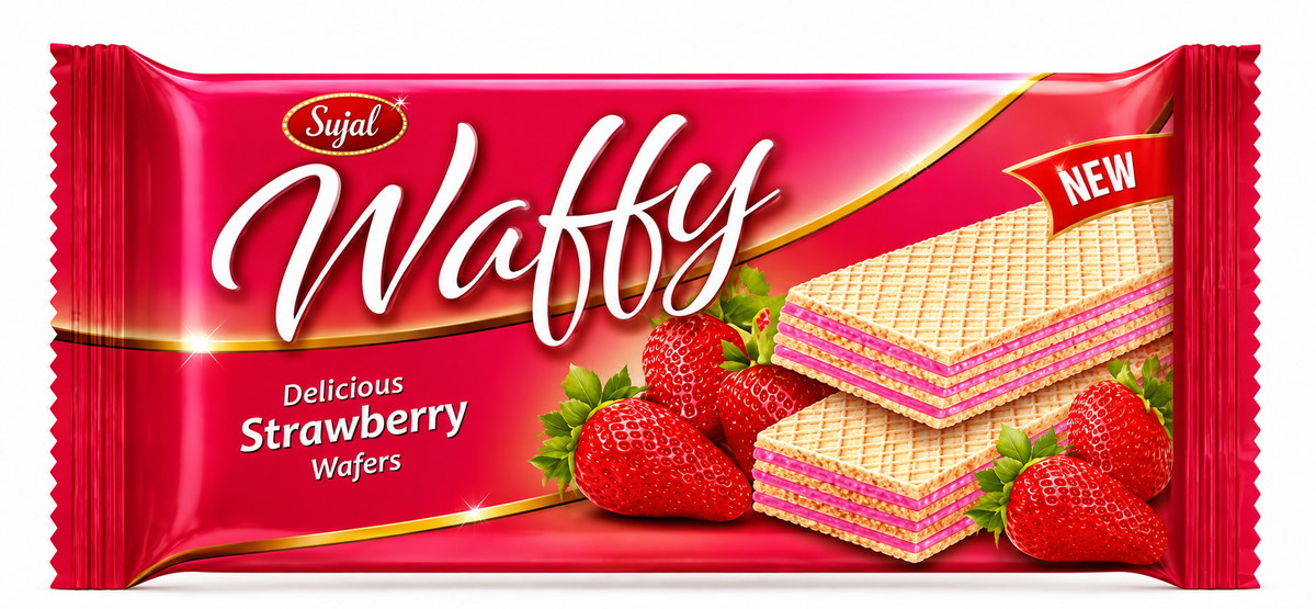 Sujal Waffy Strawberry 120g MRP 100