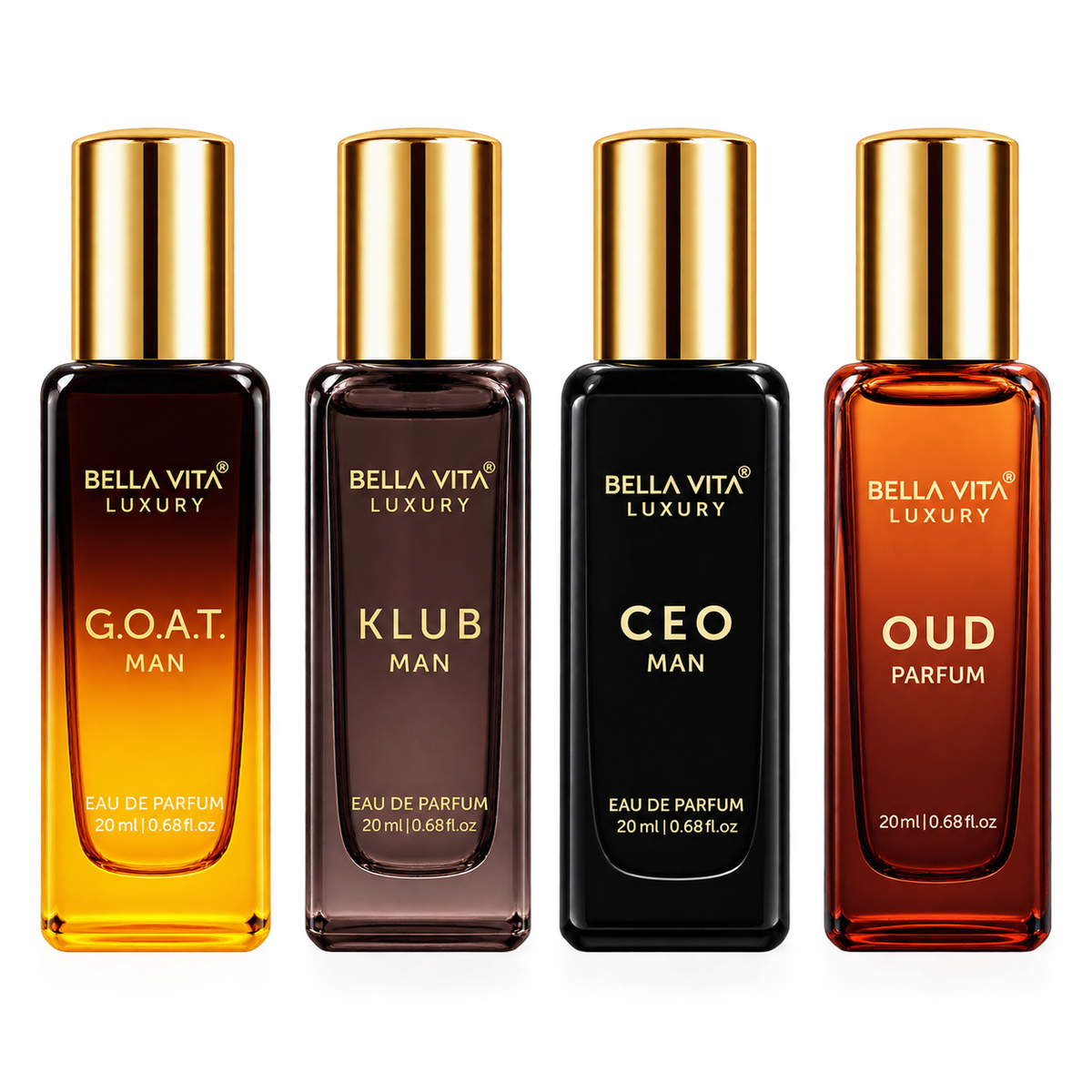 BELLAVITA Luxury Men's Perfume Gift Set (4x20ml) MRP 1039