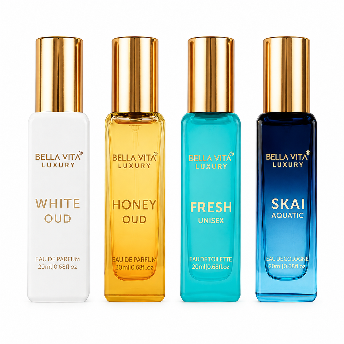 BELLAVITA Luxury Unisex Perfume Gift Set (4x20ml) MRP 1039