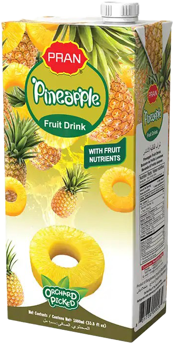 Pran Pineapple Tetra Pack Fruit Juice 1000ml MRP 270