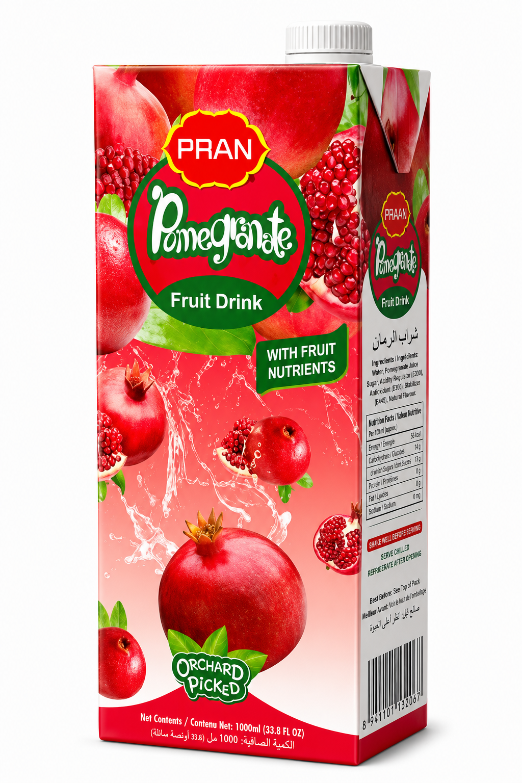 Pran Pomegranate Fruit Juice 1000ml MRP 280