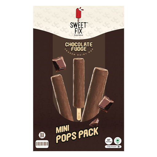 Sweet Fix Chocolate Fudge Mini Pops (Pack Of 8) MRP 1000