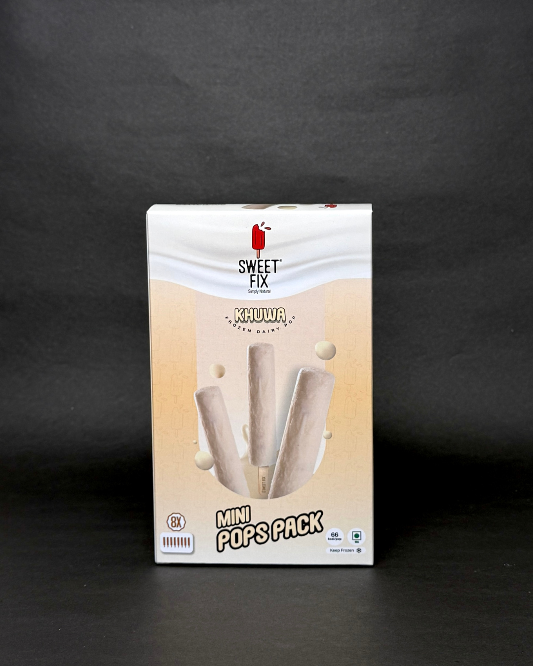 Sweet Fix Khuwa Pop Mini Pops Pack Of 8 Popsicles Pcs MRP 800