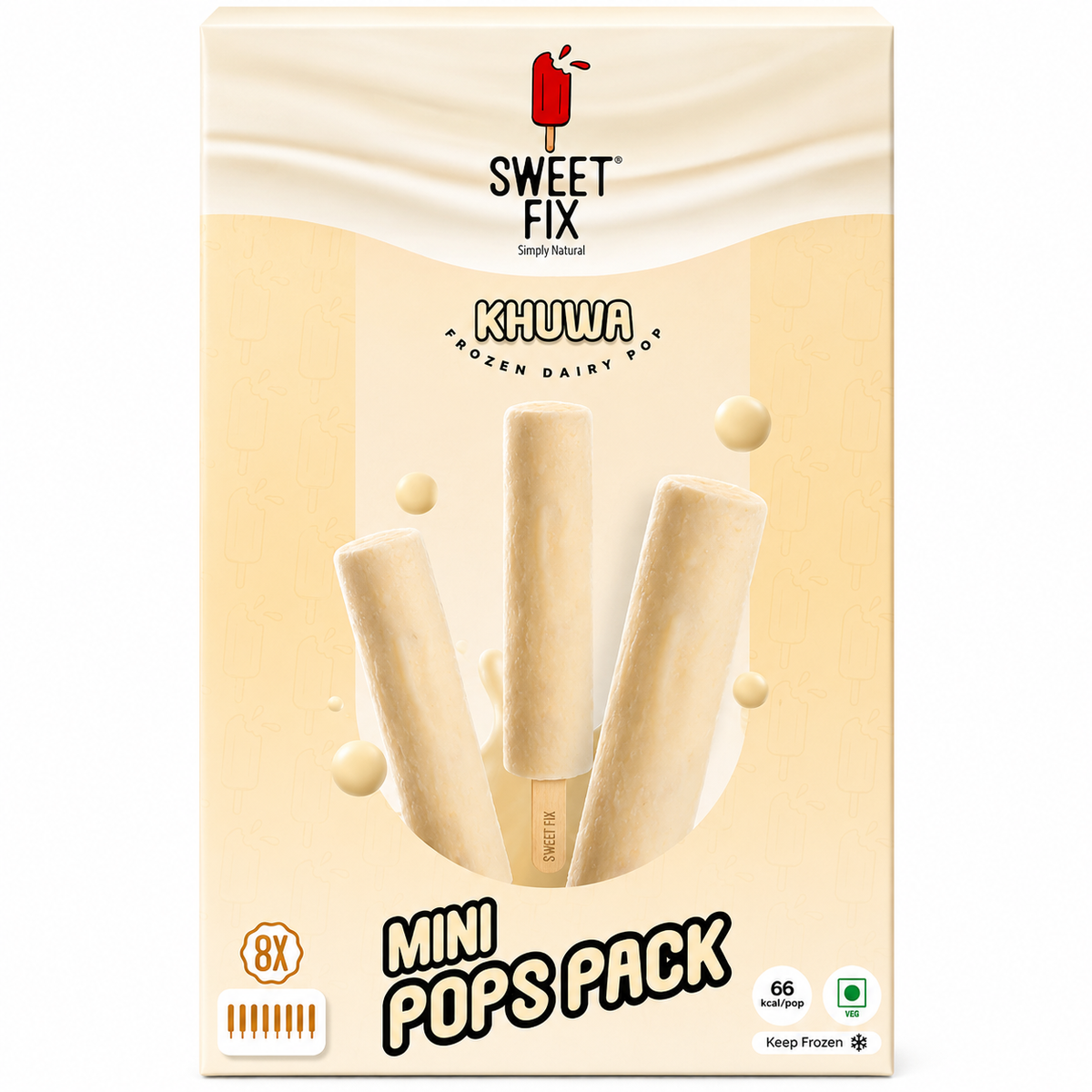 Sweet Fix Khuwa Mini Pops (Pack Of 8) MRP 800