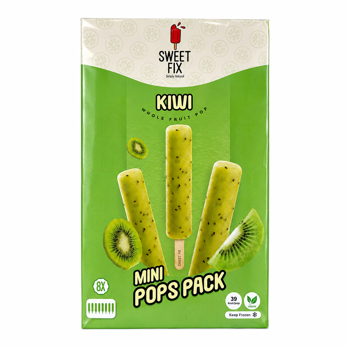Sweet Fix Kiwi Mini Pops (Pack Of 8) MRP 1000