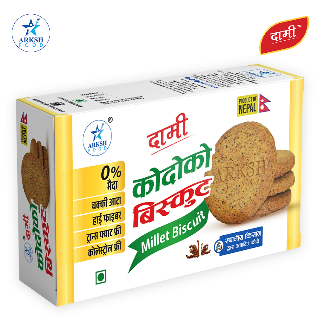 Arksh Food Dami Kodo/Millet Biscuit Family Pack 200gm MRP 100