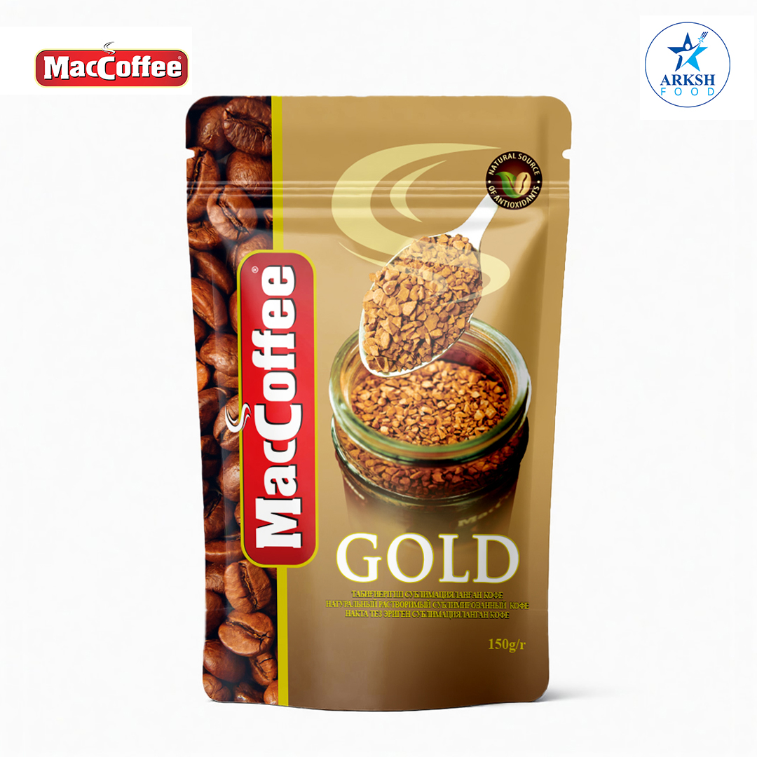 MacCoffee Gold Freeze Dried Coffee Pouch 150 gm MRP 1075