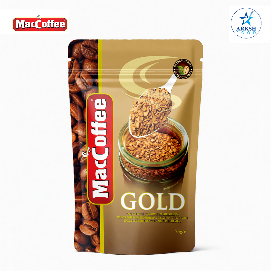 MacCoffee Gold Freeze Dried Coffee Pouch 75 gm MRP 569