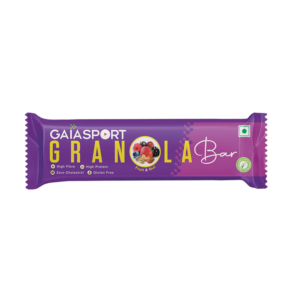 Gaia Sport Fruit & Nut Granola Bar 50g MRP 100