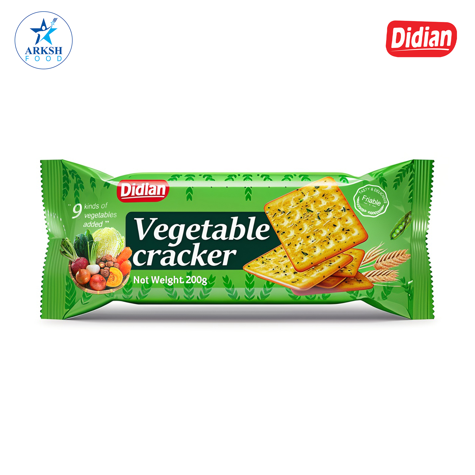 Didian Vegetable Cracker - 200 gm MRP 199