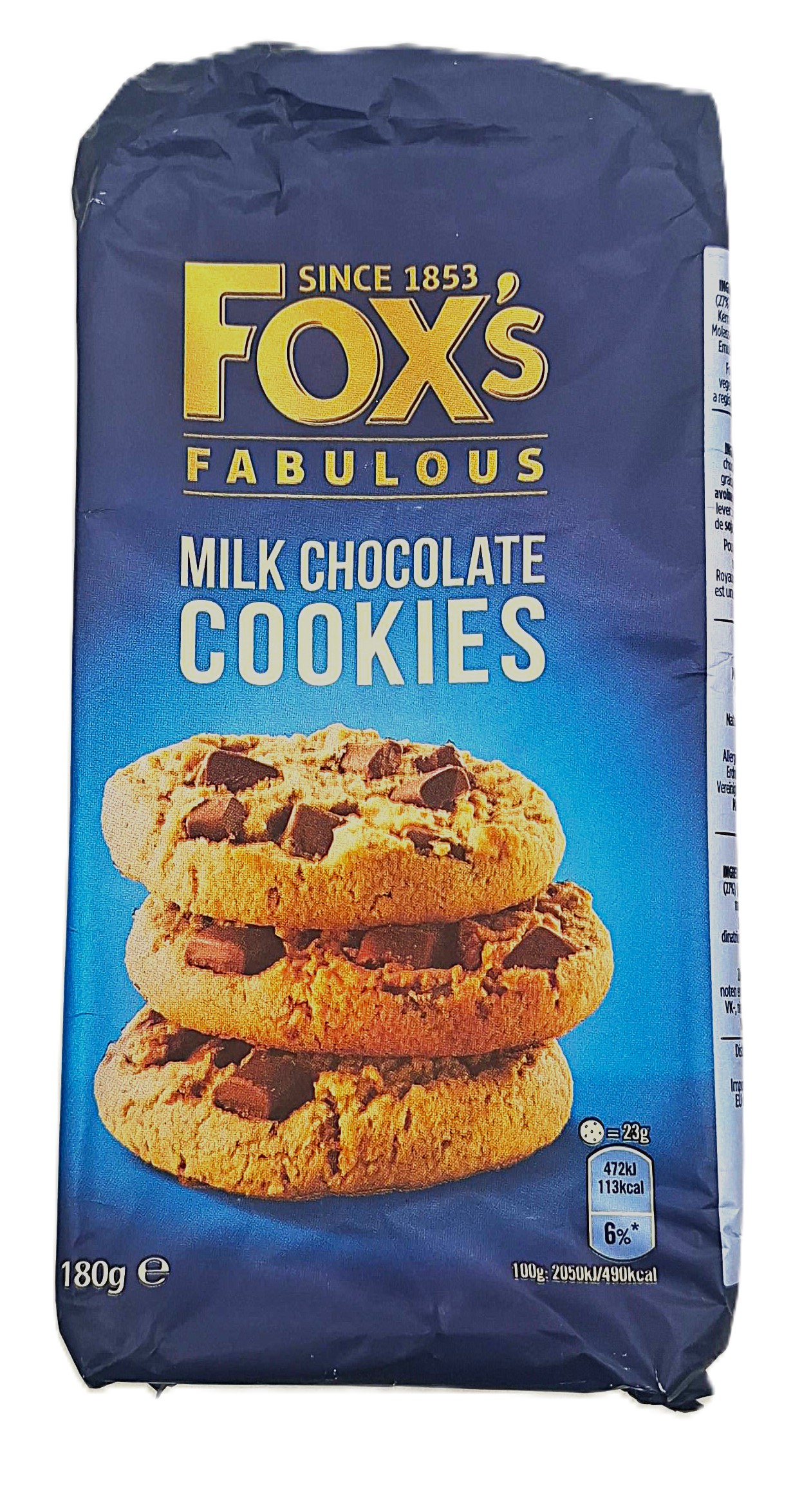 Fox's Fabulous Milk chocolate cookies 180g assorted biscuits MRP 565