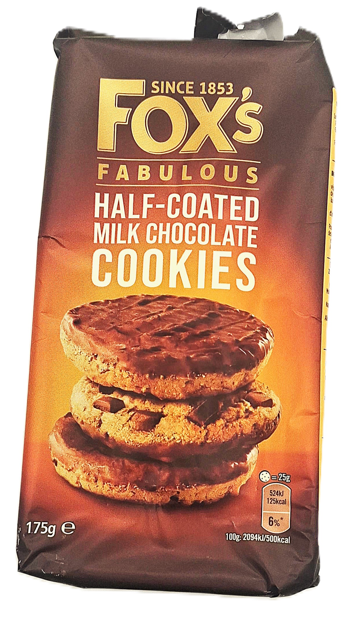 Fox's Fabulous Half-coated Milk chocolate cookies 180g assorted biscuits MRP 565