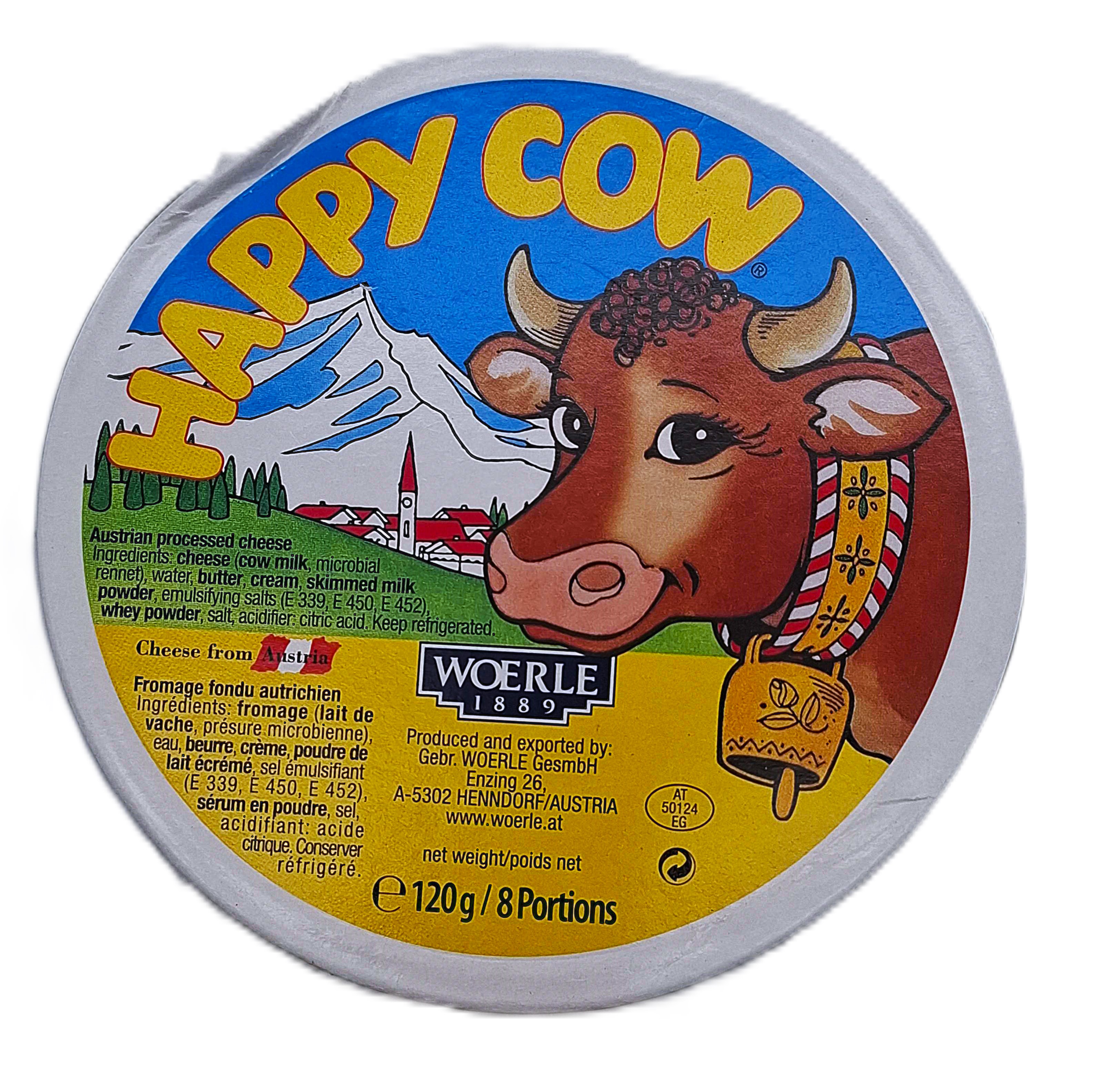 Happy cow 120g 8 portion assorted cheese MRP 335