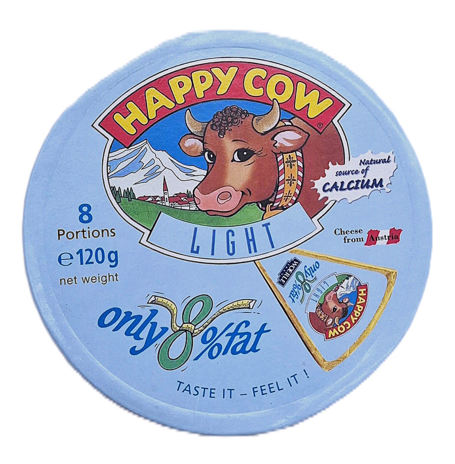 Happy cow light 120g 8 portion assorted cheese MRP 335