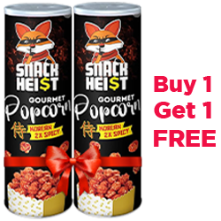 Snackheist Gourmet Popcorn Korean 2X Spicy Flavor MRP 250 (Buy 1 Get 1 Free)