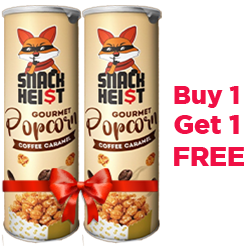 Snackheist Gourmet Popcorn Coffee Caramel Flavor MRP 240 (Buy 1 Get 1 Free)