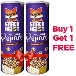 Snackheist Gourmet Popcorn Double Drizzle Flavour MRP 240 (Buy 1 Get 1 Free)