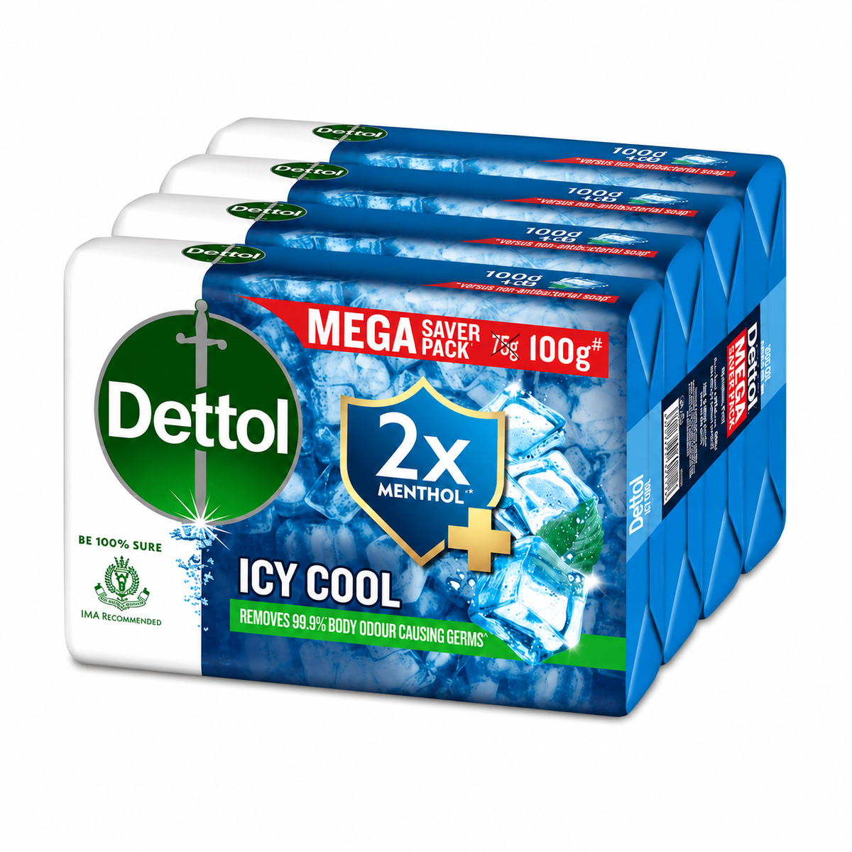 Dettol Cool Bathing Soaps (100g x Pack of 4) MRP 269