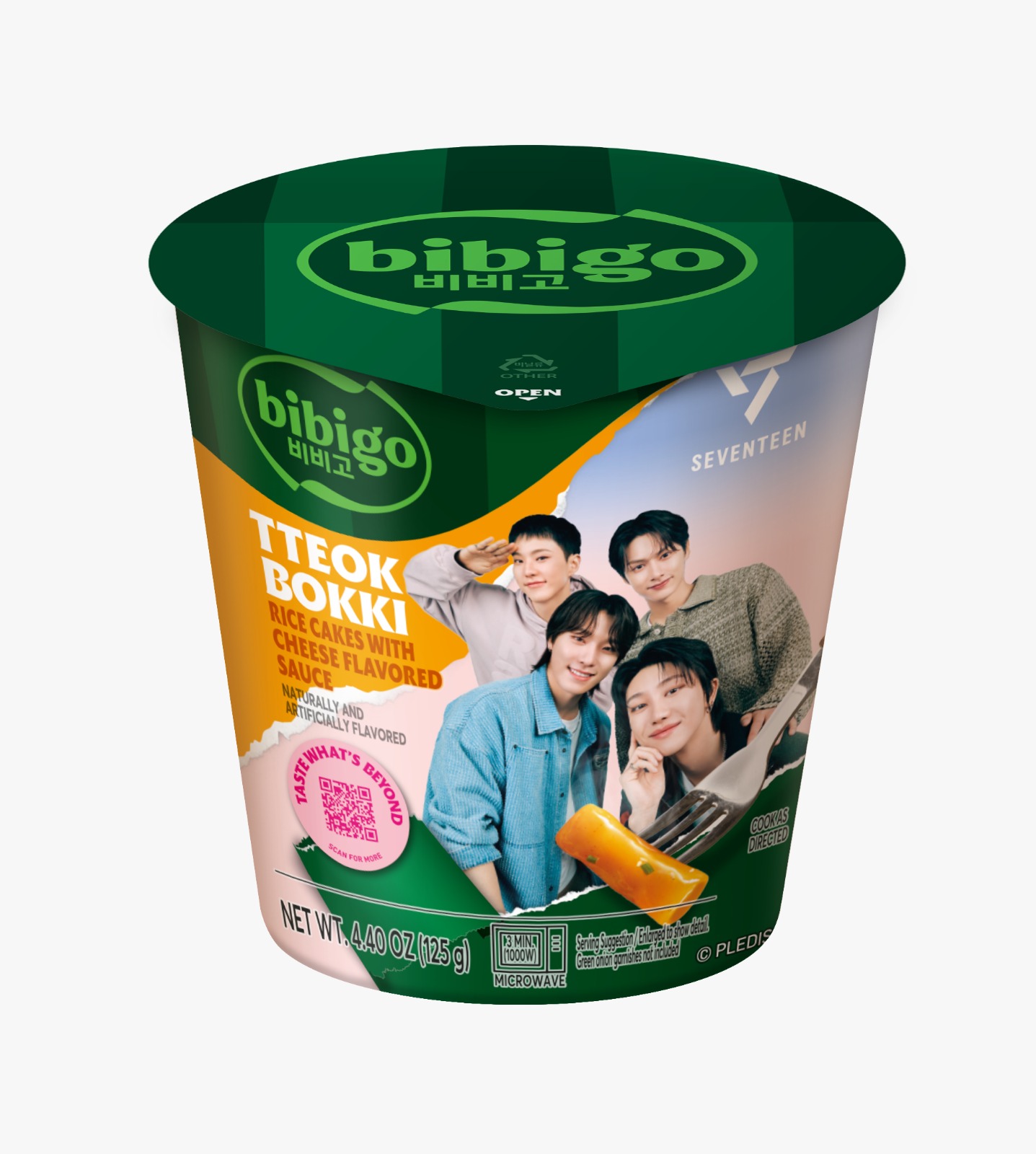 Bibigo Tteokbokki Rice Cakes With Cheese Flavored Sauce 125g MRP 437