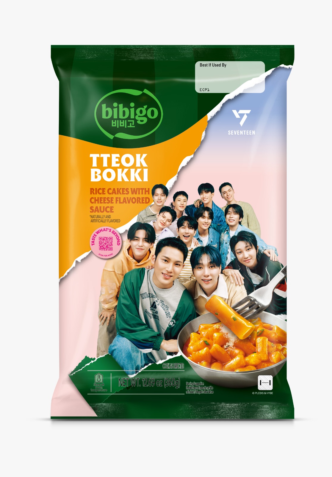 Bibigo Tteokbokki Rice Cakes With Cheese Flavored Sauce 360g MRP 860