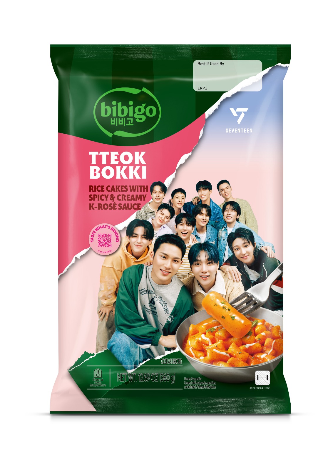 Bibigo Tteokbokki Rice Cakes With Spicy & Creamy K-Rose Sauce 360g MRP 860