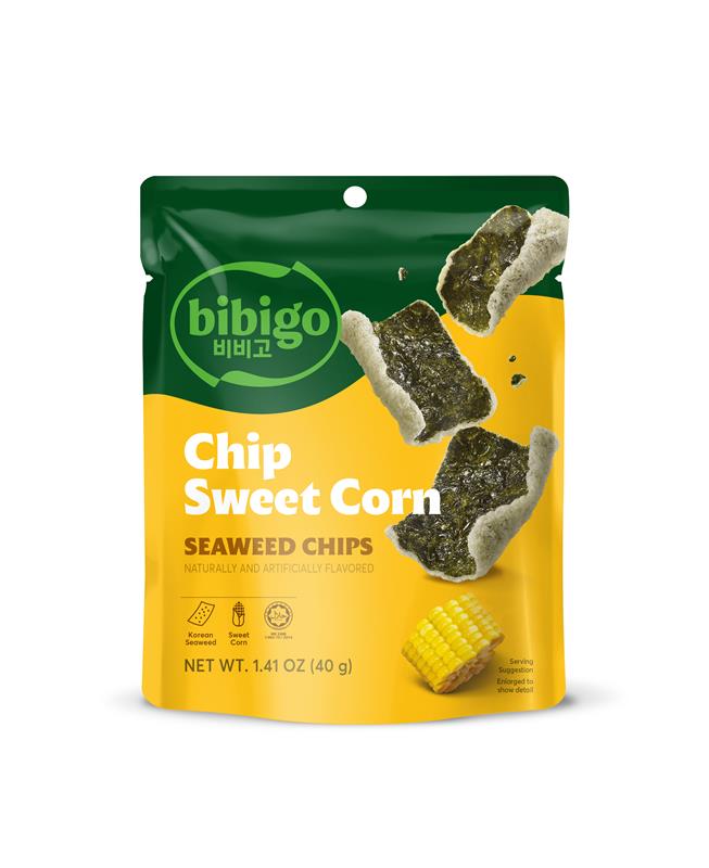 Bibigo Chips Sweet Corn Seaweed Chips 40g MRP 455