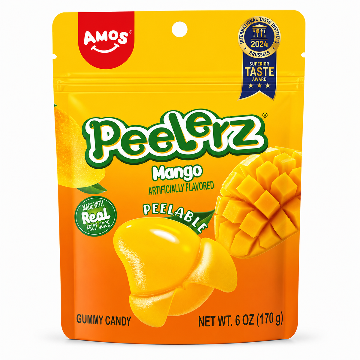Amos Peelerz Mango Gummy Candies 65g MRP 190