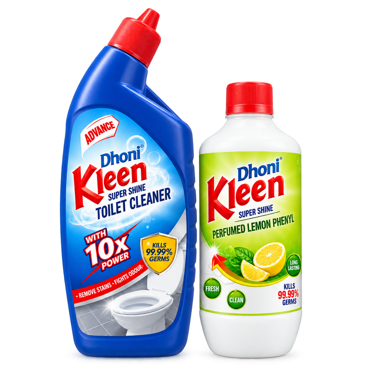 Dhoni Kleen Combo (Toilet Cleaner + Phenyl) 1000ml MRP 215