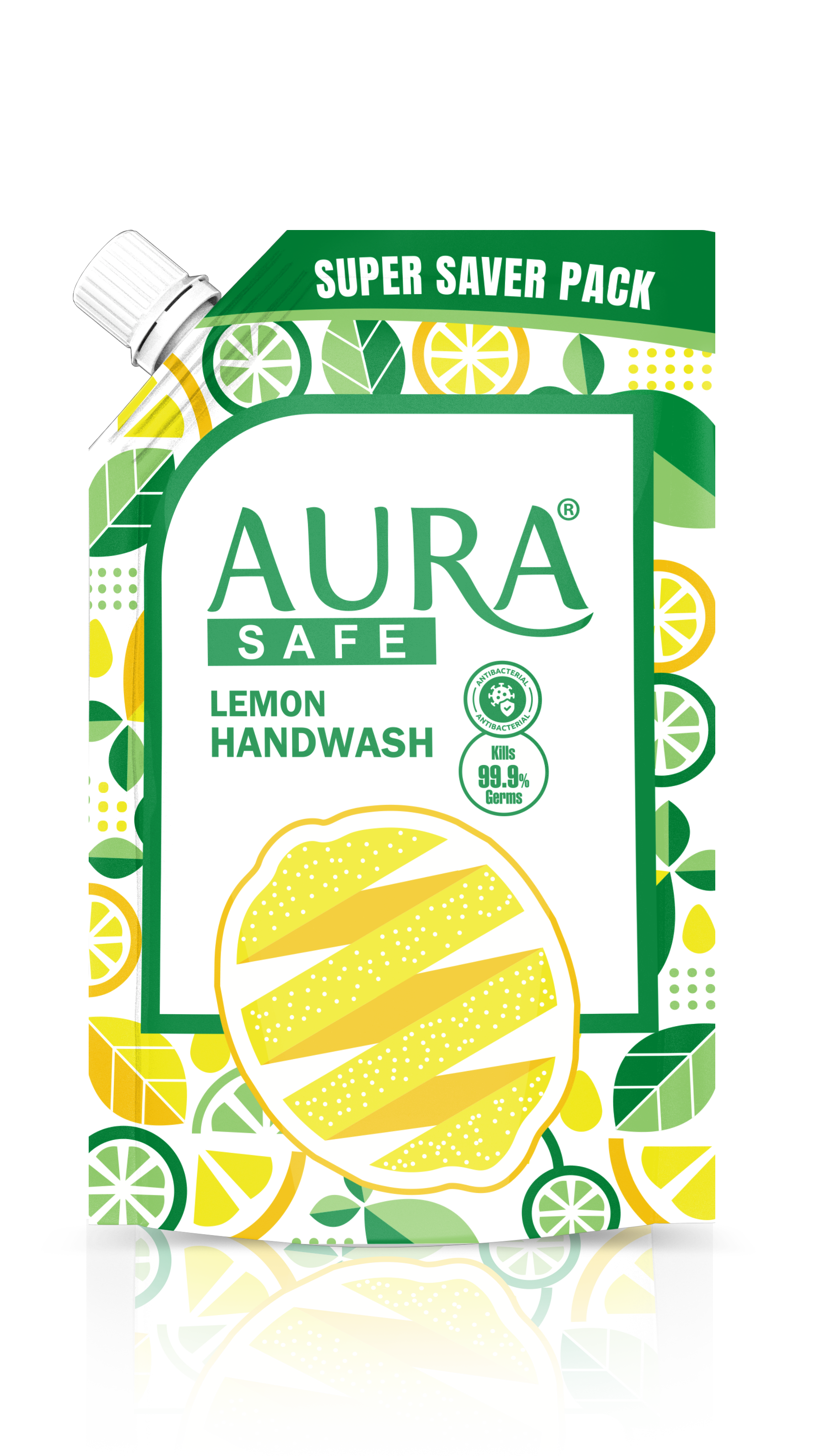 Aura Handwash 750ml Refiller Lemon MRP 175