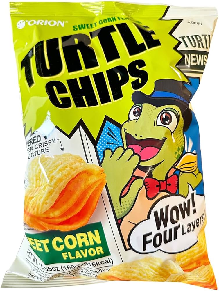 Orion Turtle Chips-Sweet Corn Flavour 60gm MRP 200