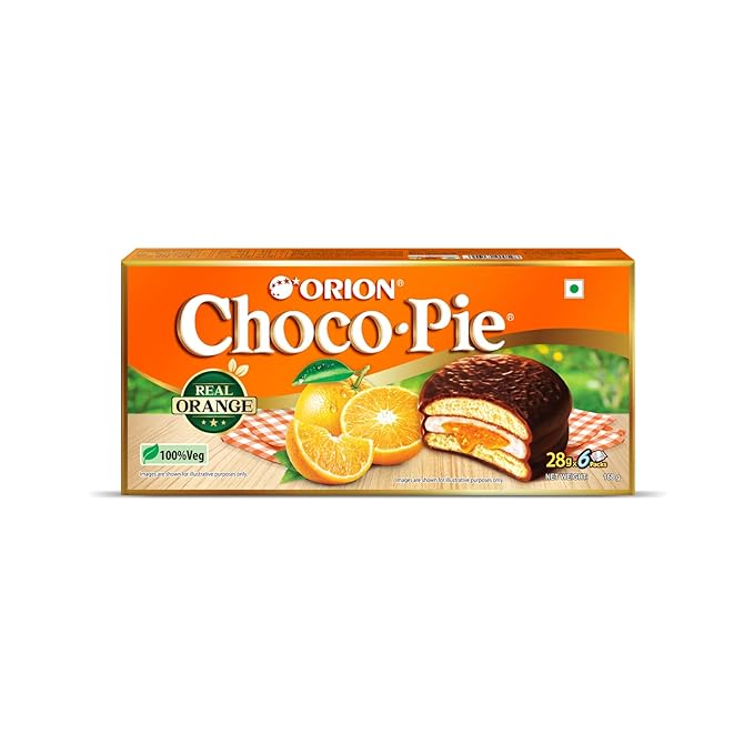 Orion Chocopie Orange Flavour (6 Pack)