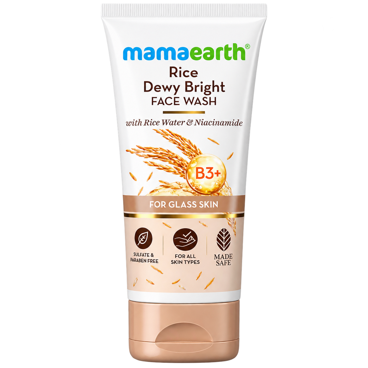 Mamaearth Rice Dewy Bright Face Wash With Rice Water & Niacinamide 100ml MRP 456