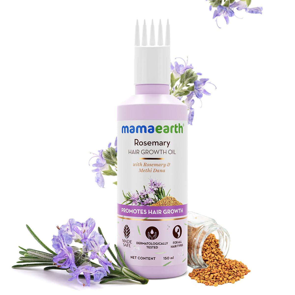 Mamaearth Rosemary Hair Growth Oil with Rosemary & Methi Dana 150 ml MRP 595