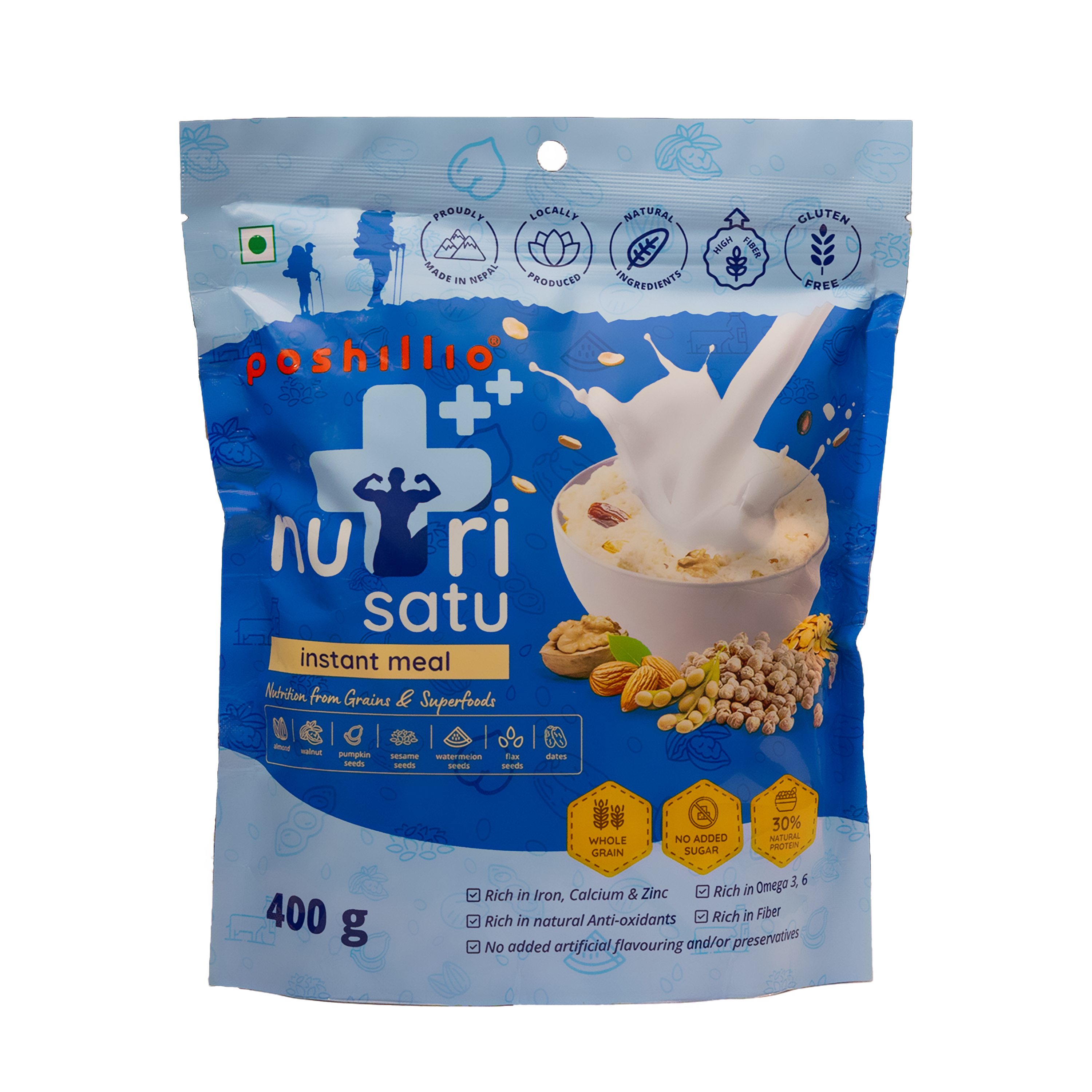 Poshilo Nutri+ Satu 400gm MRP 470