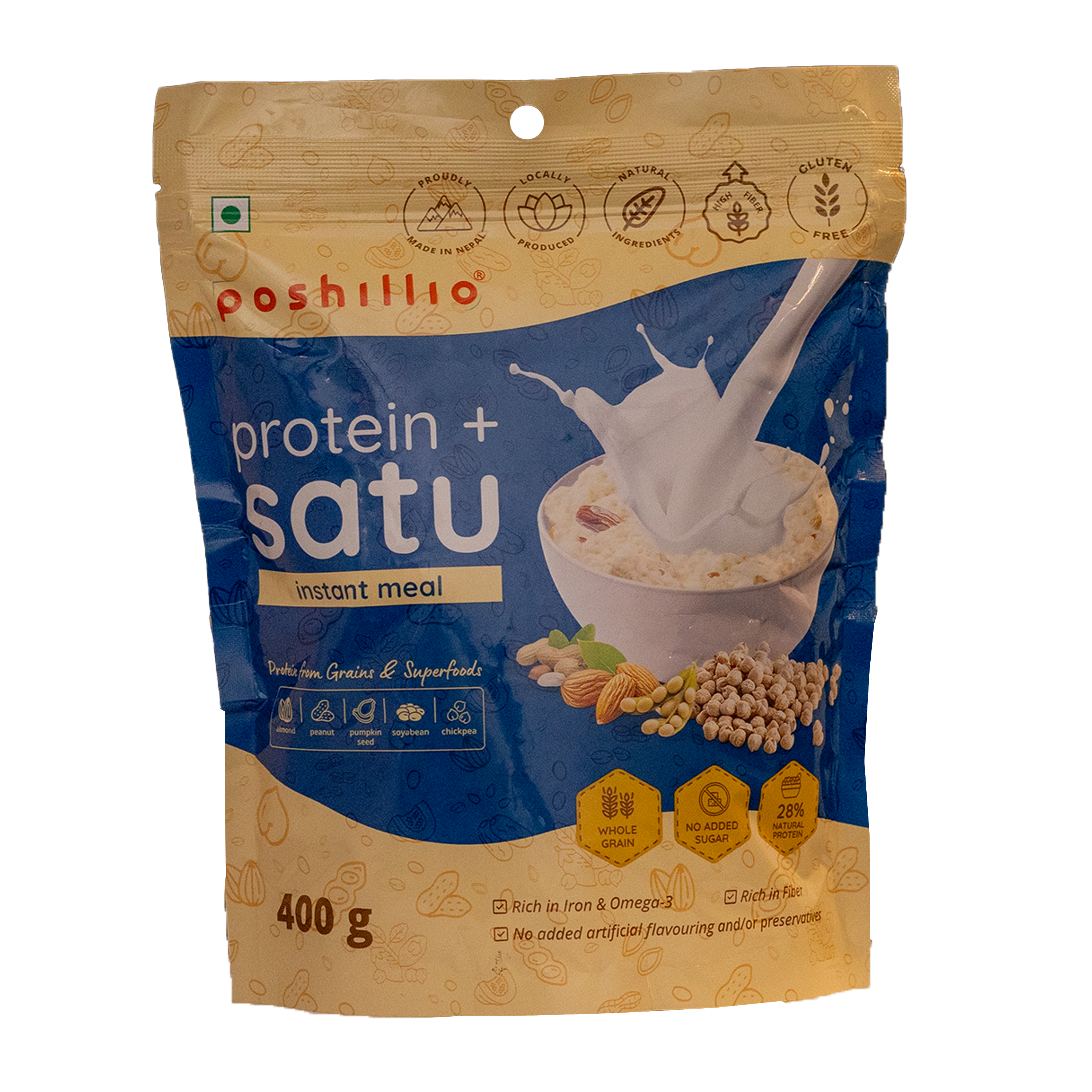 Poshilo Protein+ Satu 400gm MRP 320