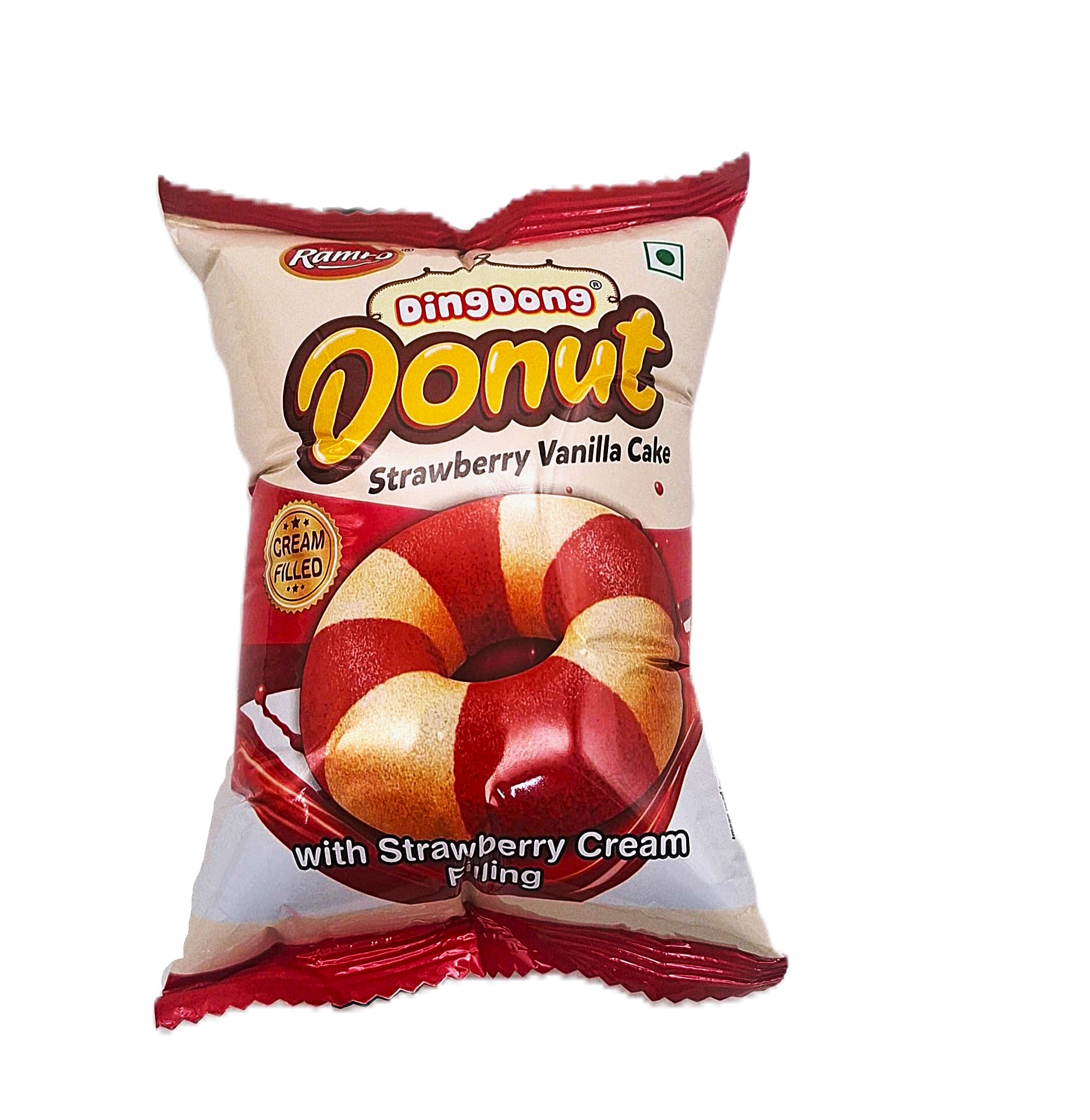 Dingdong Steawberry Vanilla Donut Cake 50g MRP 50