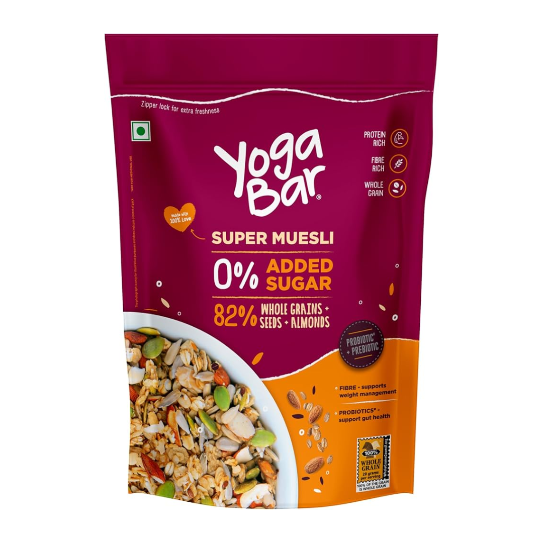 Yogabar Museli Super No Added Sugar 400g MRP 600