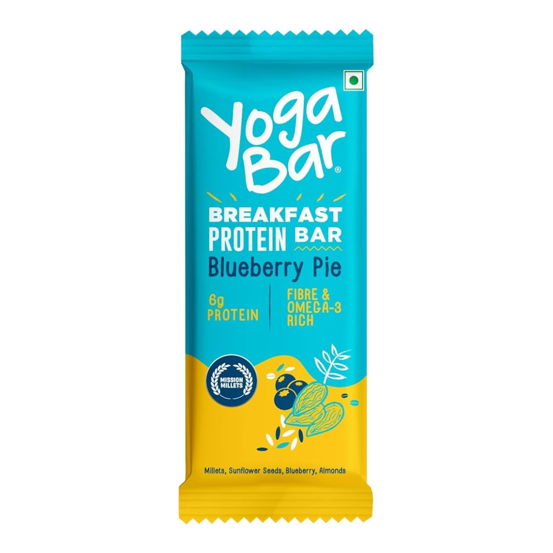 Yogabar Breakfast  Blueberry Bar Pie 45g MRP 120